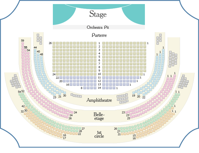 Bolshoi Theatre - New (Small) Stage seating plan
